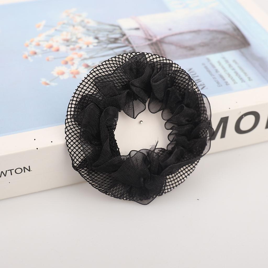 Children'S Dance Disc Hair Dance Grade Net Pocket Ballet Headgear, Lace Elastic Net Cover Hair Accessories