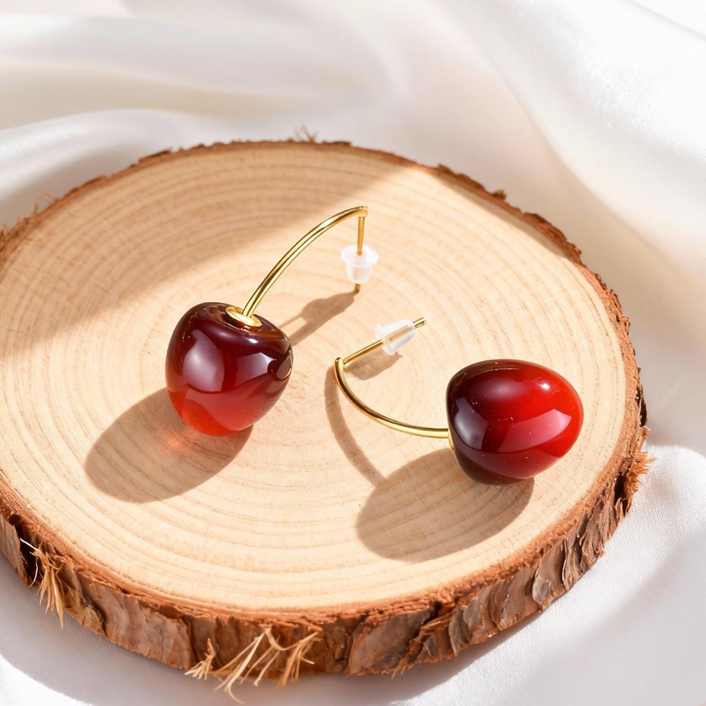 Sweet Cherry Earrings for Women Adorable Dangle Earrings Fruit Earrings Perfect Gift for Girls Charm Jewelry
