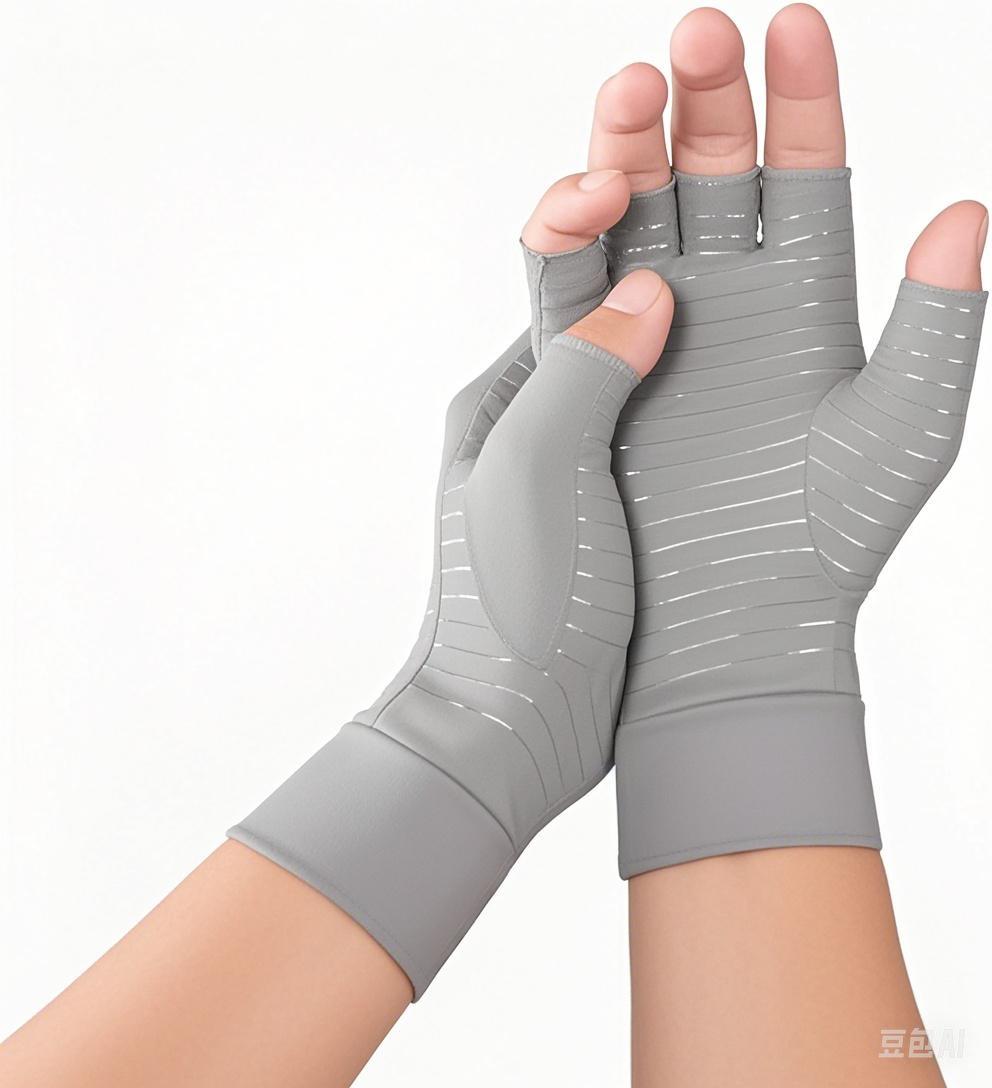 

1 пара медных компрессионных перчаток от артрита, лучшие перчатки с медной пропиткой для женщин и мужчин, артрит, ревматоидный артрит и для печати XL