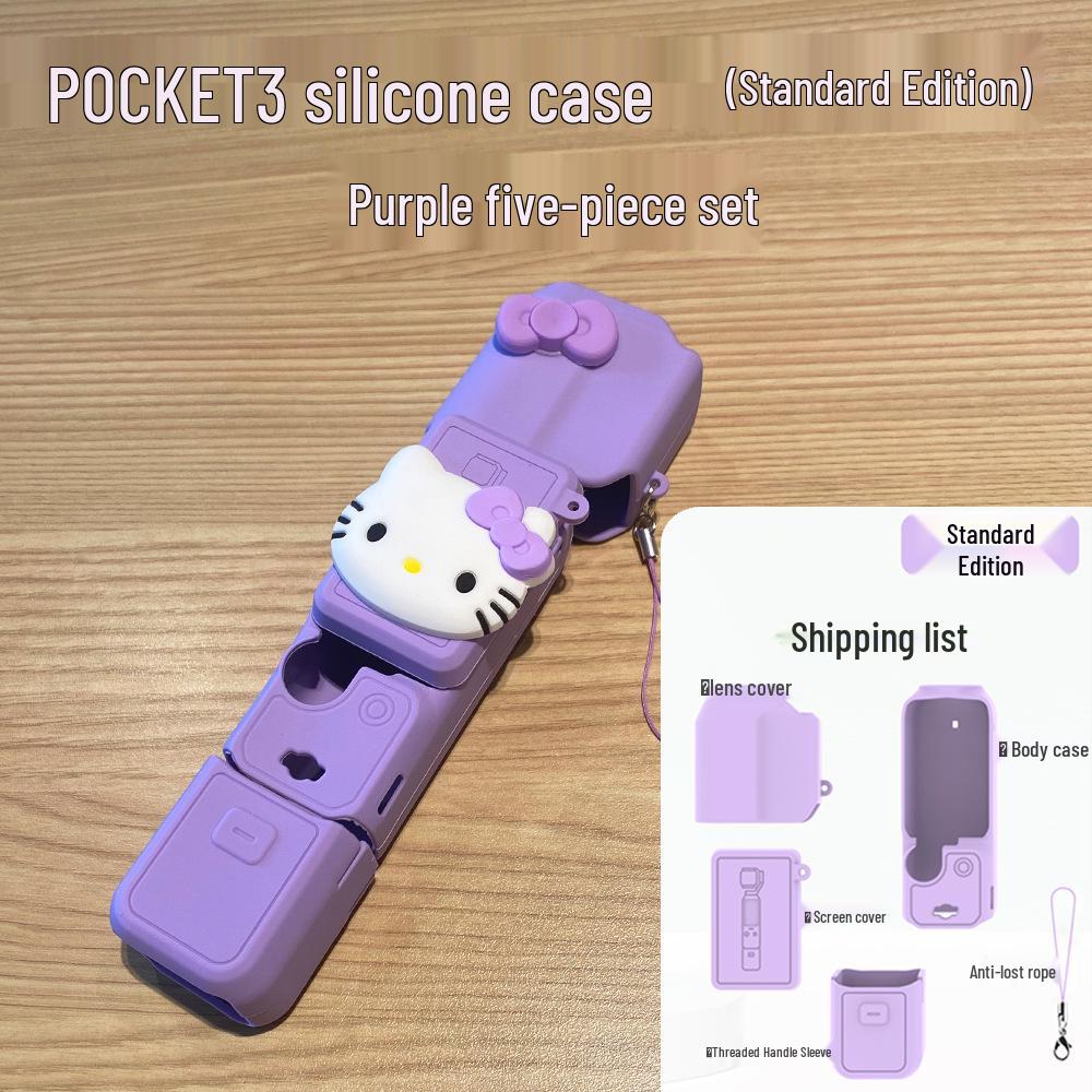 Cartoon DJI Pocket 3 Silicone Protective Case for Action Camera