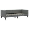 VidaXL Lit de jour avec matelas gris foncé 90x200 cm tissu 3196561