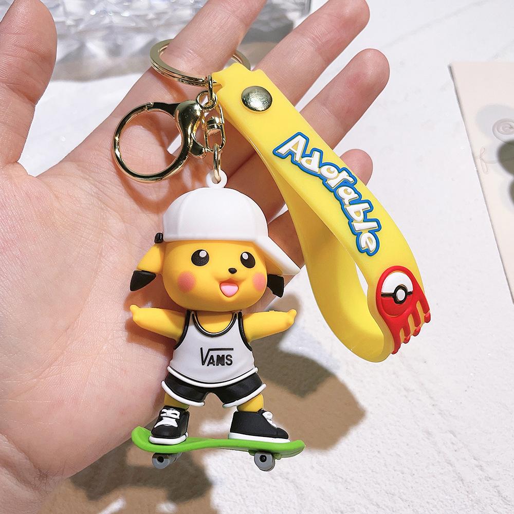 85 Styles Pokémon Pocket Monster Keychain Bag Decor Pikachu Desk Ornaments Car Key Chain Accessories Small Gift Between Friends