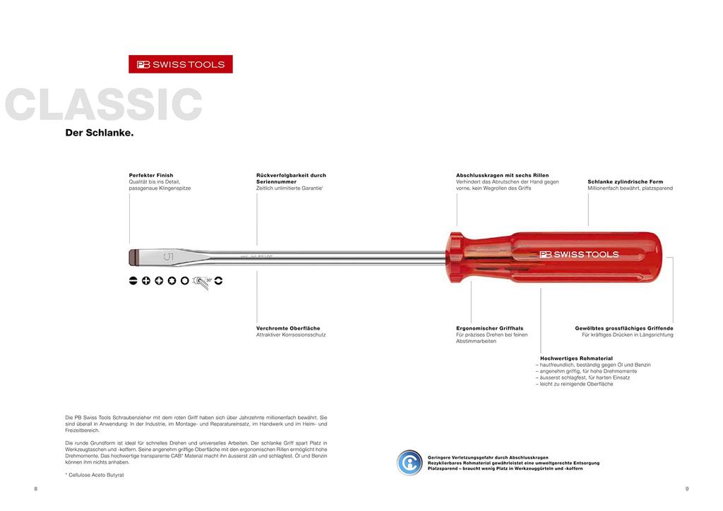 PB (PB) Screwdriver Set, 6-Piece Set with Holder, 244