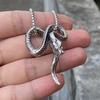 Necklace Snake Shape Vintage Python Necklace Pendant