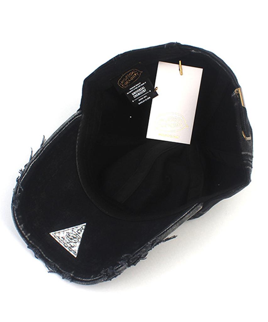 Yunibeosyeolkemiseuteuli Vintage Washing Bubble Black Ballcap