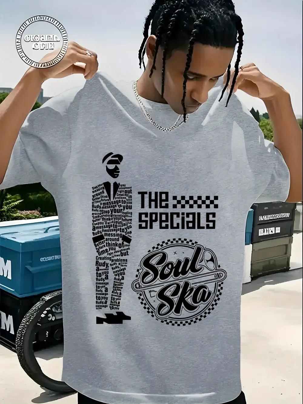 

Lightweight Graphic T-shirt with THE SPECIALS & SOUL SKO Text M