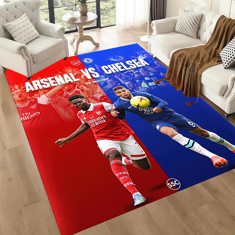 Arsenal Floor Rug Office Rug Suitable for Entryway Decorate Room Hallway Outdoor Antislip Carpet Decorate Offices Perfect Gift for Women/Men