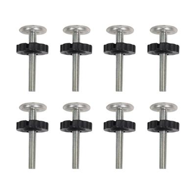 For Apartment Renters White Guardrail Screw Kit Easy Setup Door Replacement Kit No-drill Adjusting Rod Threaded Bar