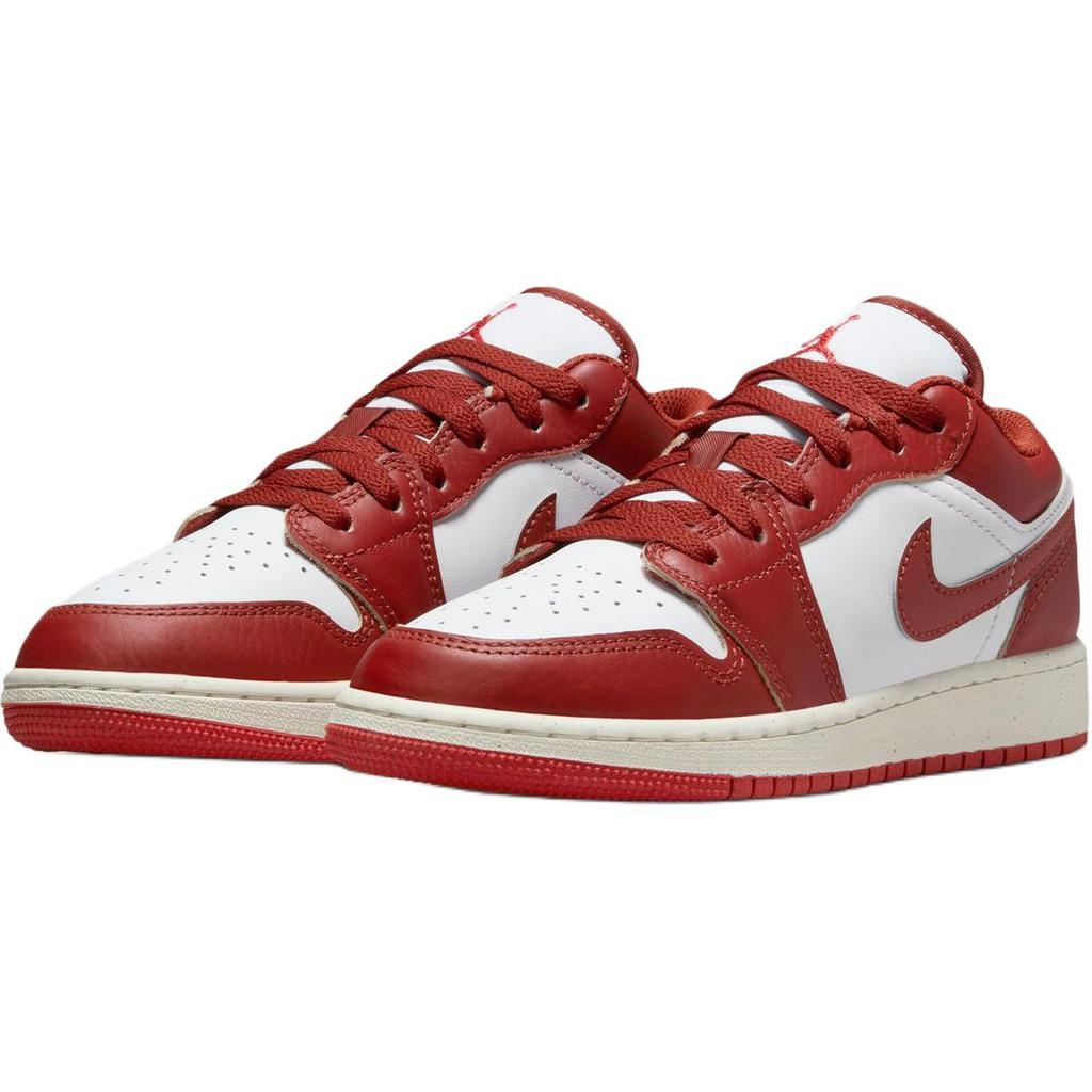 Αθλητικά παπούτσια για παιδιά Air Jordan 1 Low SE GS Dune Red Λευκό Καβούρι Ιστιοπλοϊκό FJ3465-160