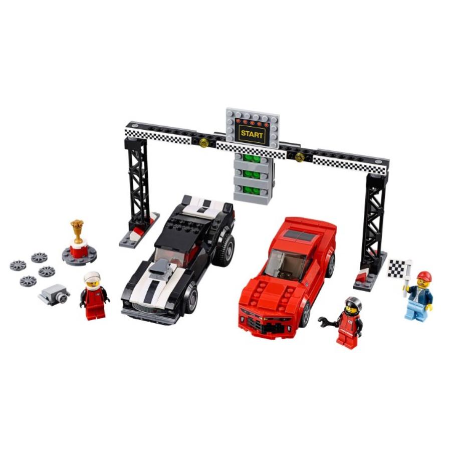 LEGO Speed Super Racing Collection Chevrolet Camaro Drag Race Building Blocks 445pcs 75874
