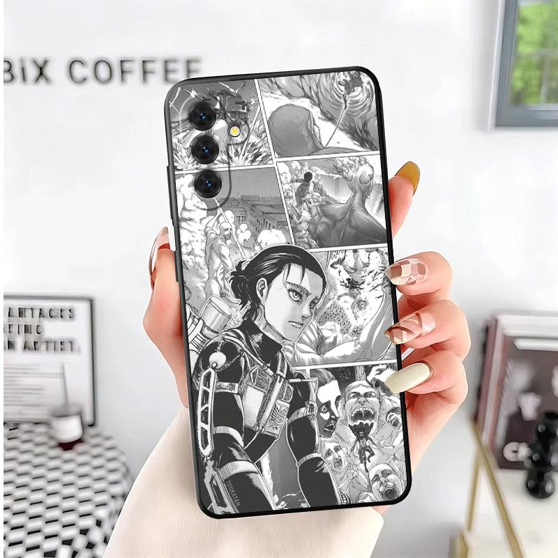 A-Attack On T-Titan Anime Soft Phone Case for Samsung A17 A37 A57 A16 A26 A36 A56 A15 A25 A35 A55 A14 A24 A34 A54 A13 A23 A33 A5