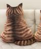 Cat Cushion Cushion Cute Cat Body Pillow Great for SNS Interior Stylish Cat Back Cushion Present Children Birthday 47 X 40 Cm (BROWN)