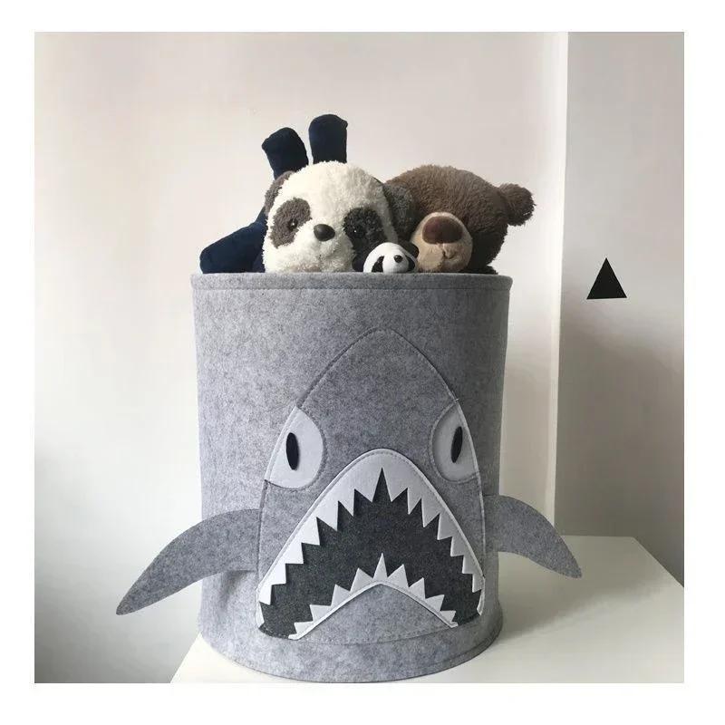 Cartoon Storage Basket Foldable Kids Toys Clothes Shoes Storage Bucket Washable Dirty Clothes Basket Home Storage Laundry Basket