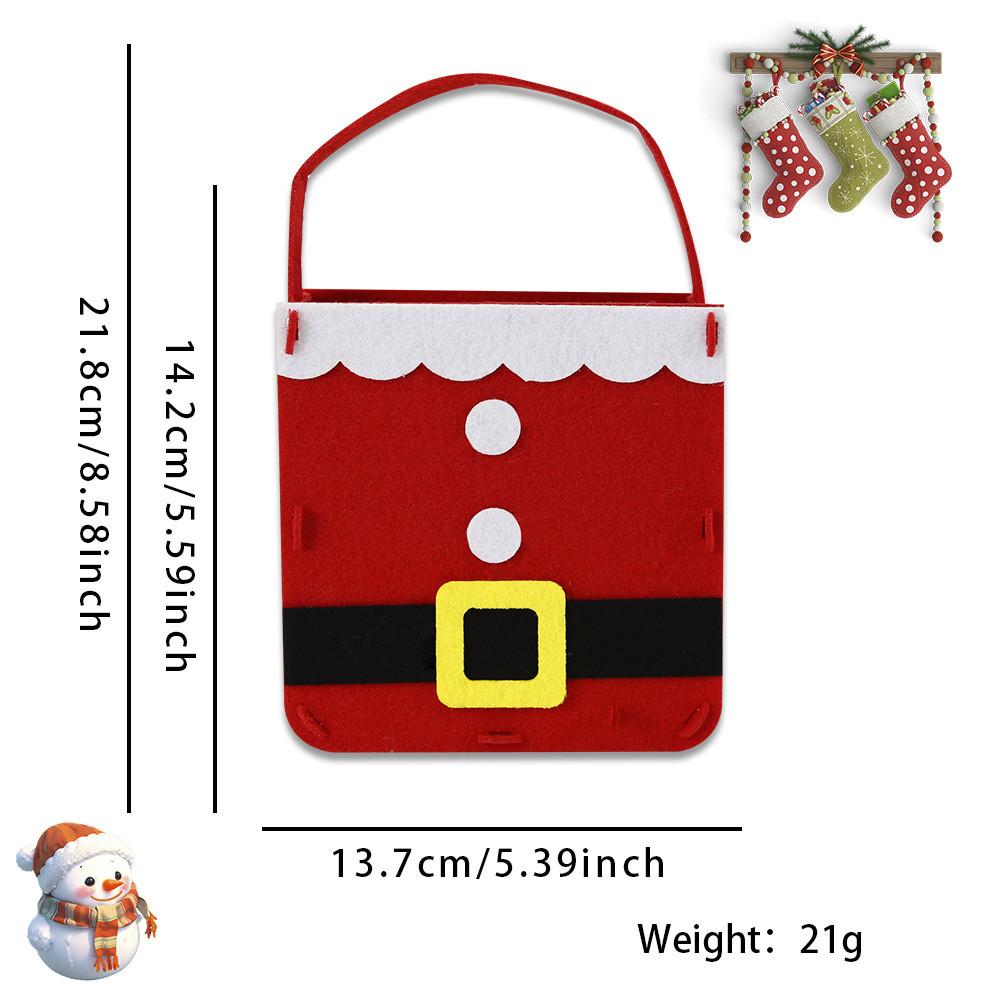 Whimsical Christmas Character Handheld Bags Perfect For Kids Candy Gifts And
