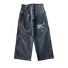 RogueWave Y2K Jeans Goth Printed Graphic Baggy Jeans Fashion Hip Hop Streetwear Harajuku Casual Wide Leg Jeans