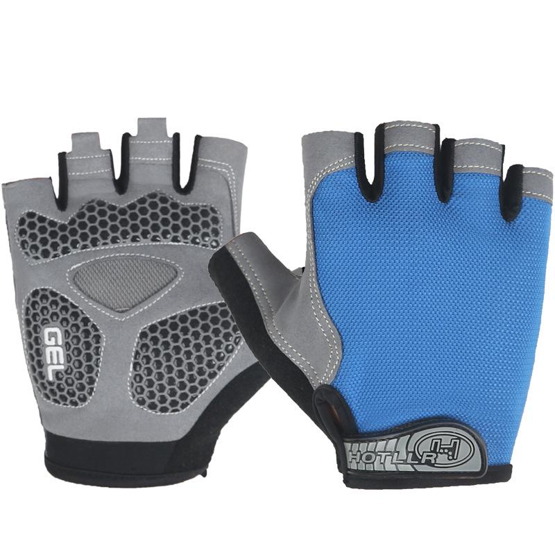 Guanti Unisex Mezza Dita per Fitness e Ciclismo - Antiscivolo, Ammortizzanti, Traspiranti, per Sport all'Aperto
