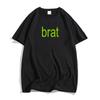 2024 Album Brat Graphic Tshirts Singer Charli XCX  Printing T-shirts Men/Women Hip Hop Streetwear Cotton Short Sleeve Summer Tee