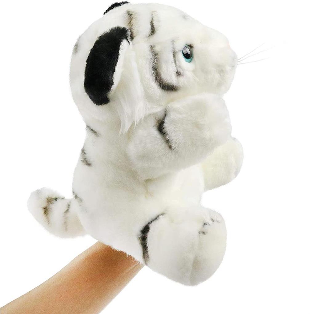 Tiger Hand Puppet Kids Plush Playthings Interesting Stuffed Animals Toys Plush Toy Birthday Gift Story Telling Decoration