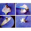 4 Pills Stick Ultralight Clay Soft Pottery Fondant Cake Tools Stainless Steel Baking Petal Ruffle Seamstress Tool Petal Pattern Stick