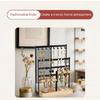 Jewelry Organizers Mesh Grid Design Suitable for Displaying Earrings Necklaces Rings Home or Shop Use Iron Wood Texture