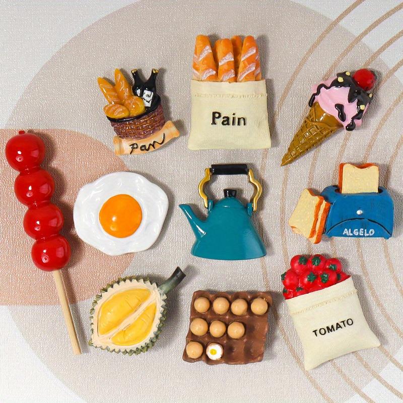 10pcs  Refrigerator Magnet Sticker , 3D Home Decor Accessories Cute Fridge Magnetic Sticker