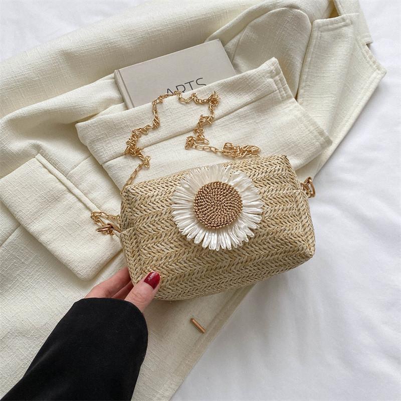 

Elegant Beige And Khaki Woven Crossbody Bag For Women With Chic Design And Handy Mobile Pocket хакі