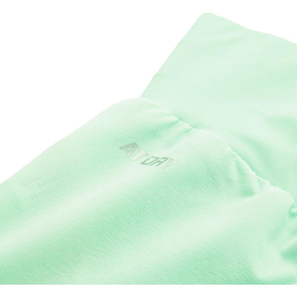 Li Ning Running Series Solid Color Mid Waist Comfortable Quick Dry Versatile Sports Shorts Women shorts Cool-Green AKSU578-2