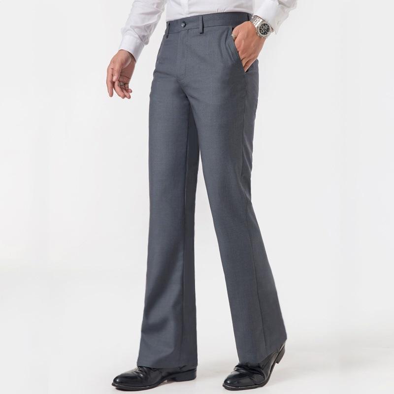 Men's Casual Pants Business Dress Solid Color Pants Loose Straight Men's Pants Long Pants
