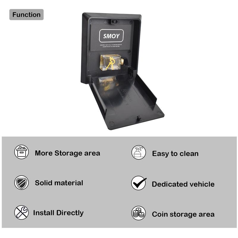 For Ford Bronco 6th Gen Armrest Hidden Box Car Storage Organizer Center Console Hidden Storage Box ABS Car Tray