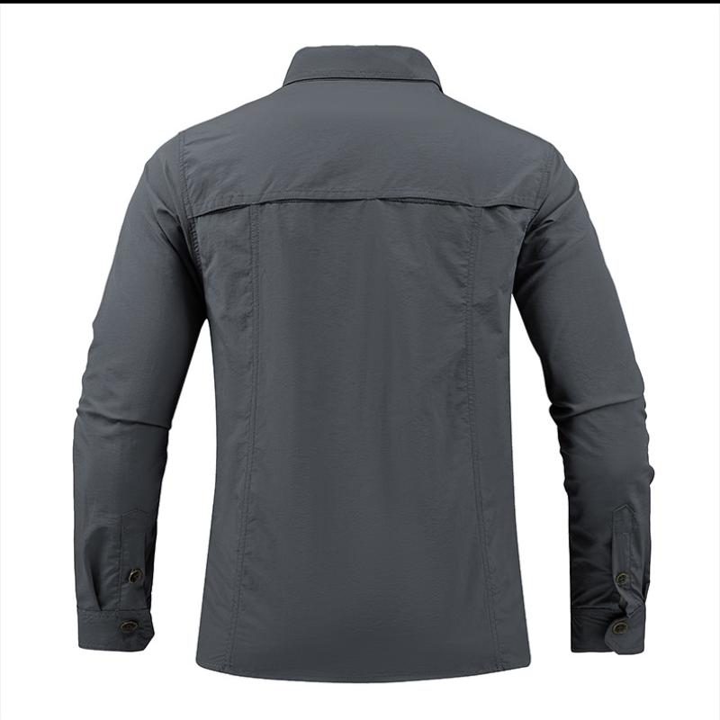 Lightweight Breathable Shirt Outdoor Long Sleeved Work Shirt Breathable Sports Shirt