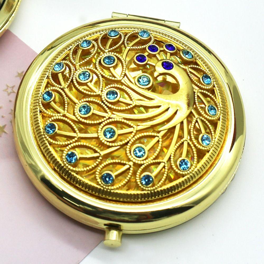 Gliter Exquisite Mirror Decorative Pocket Mirror Luxurious Portable Mirror  Children