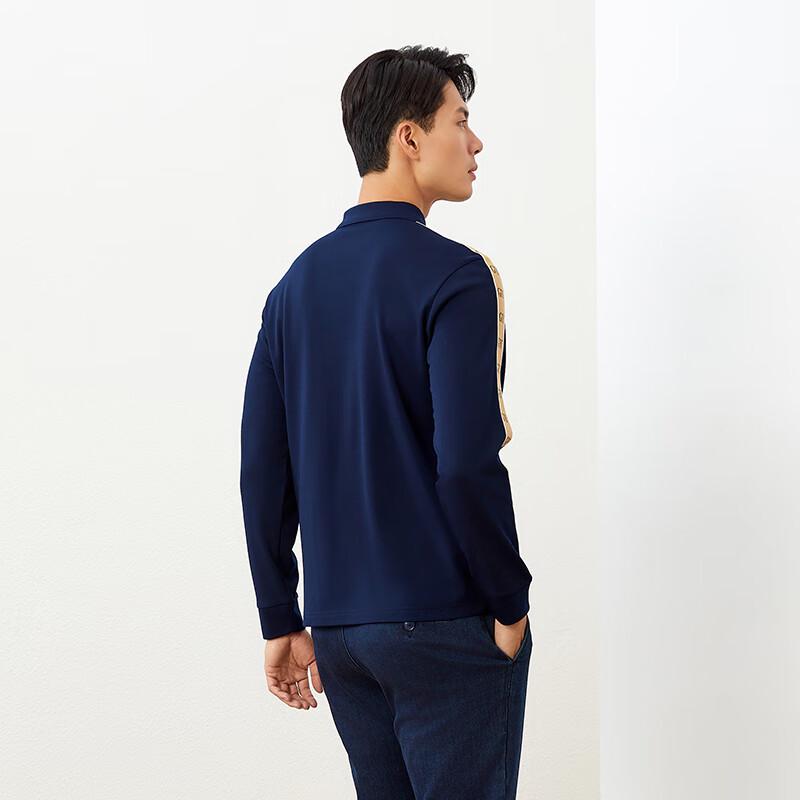 Goldlion Men's Long-Sleeve Warm Polo Shirt