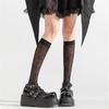 Sheer Knee High Socks for Women Girls Stretchy Silk Stockings Student Girls Stockings Tube Socks Nylons Calf Socks