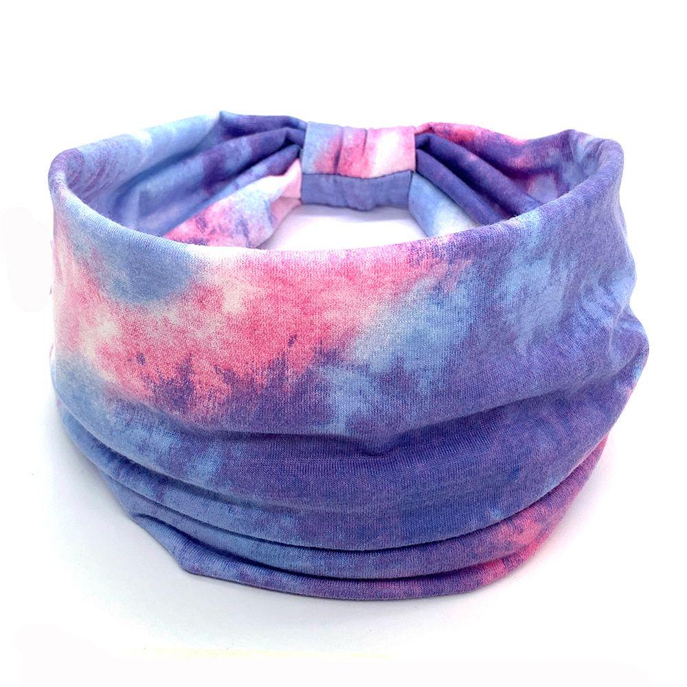 Hair Bands Yoga Criss Cross Sport Head Wraps Twist Headbands Wide Knotted Headbands Tie Dye Turban