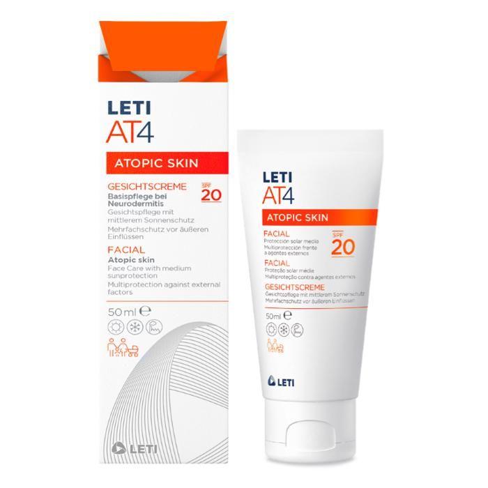 Protection du visage multidefensa de la peau atopique contre les rayons UVA-UVB du rayonnement solaire, le froid et la pollution.
