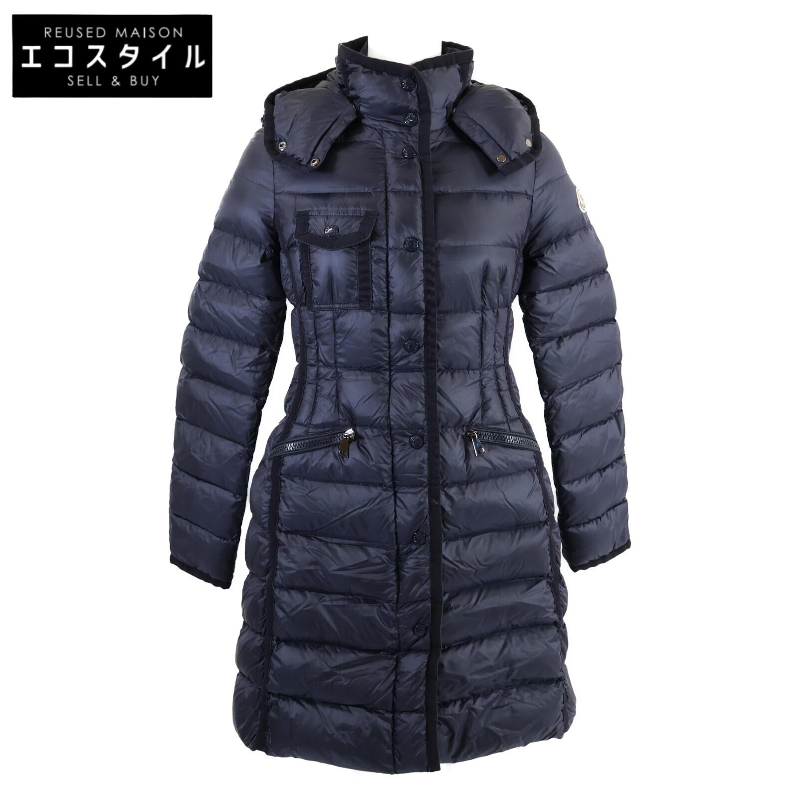

MONCLER [Domestic regular] HERMINE down with hood coat 00 NavyUsed