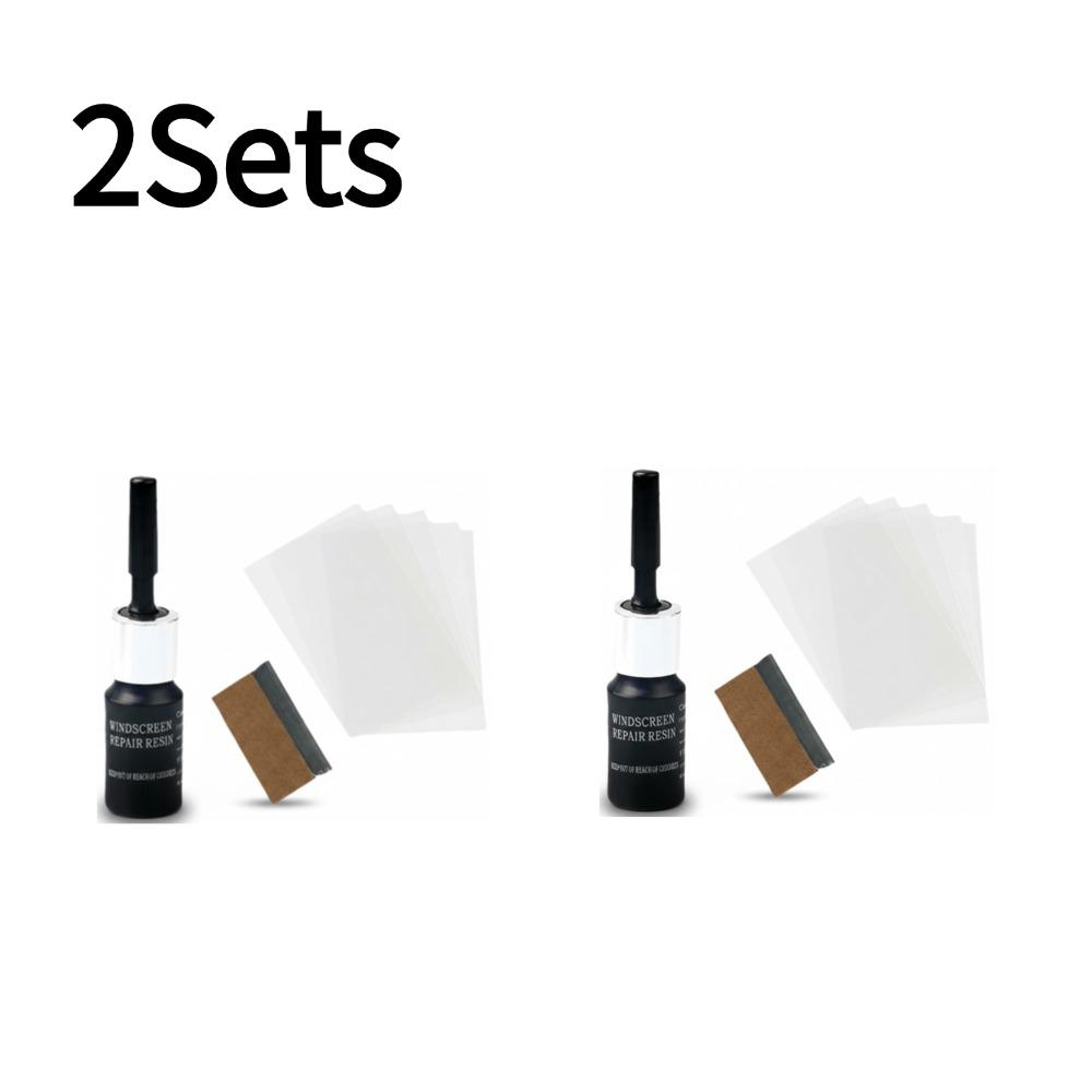 1-10sets Car Windshield Repair Kit Crack Scratch Repair Fluid Cure Resin Auto Glass Windscreen Crack Remover Repair Tool Set