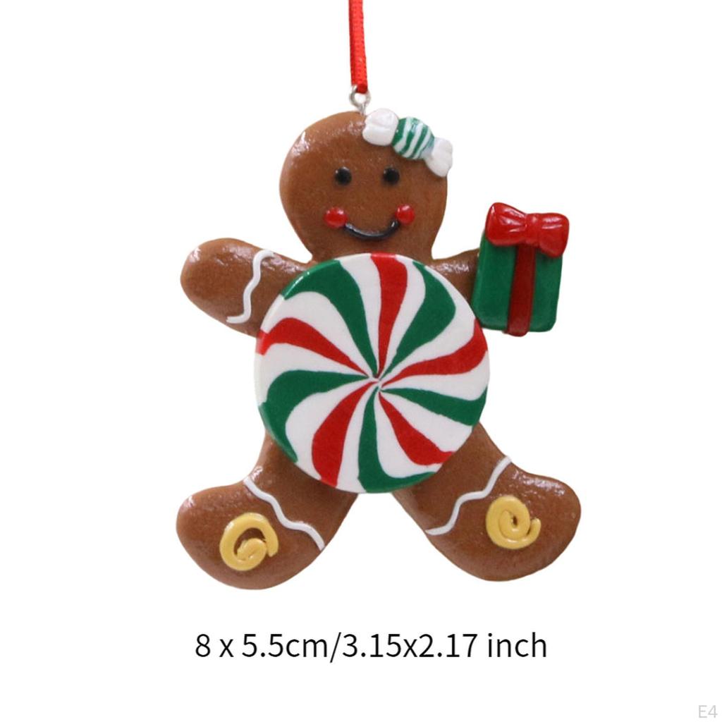 Christmas Gingerbread Man Hanging Decoration Ornament Gifts Home Celebration