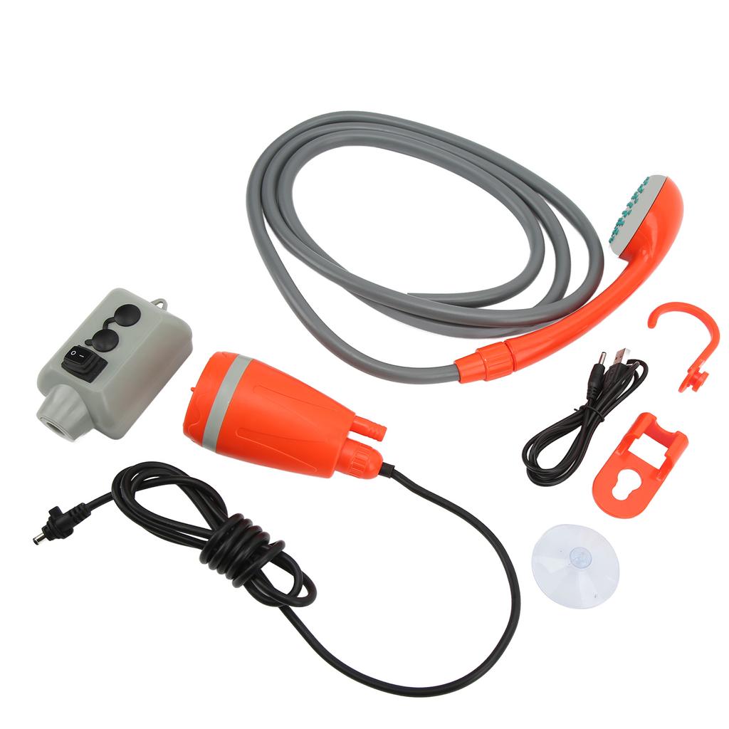 USB Rechargeable Camping Shower Portable Outdoor Shower Universal for RV Yacht Car