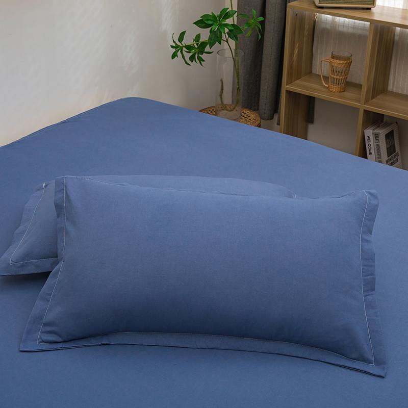 2pcs Pillowcase Decorative Cushion Cover Envelope Style White Gray Khaki Solid Color Home Body Pillow Case 48X74cm