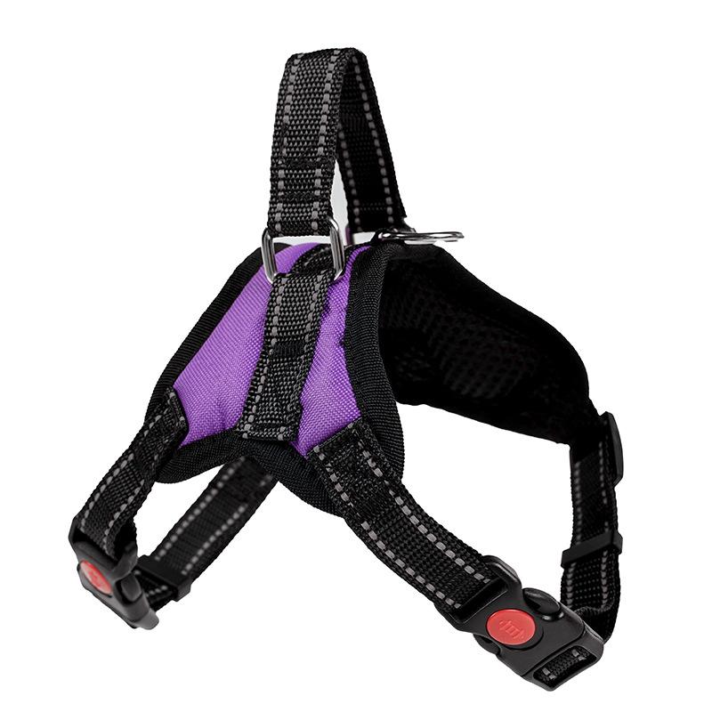 DRH No Pull Dog Harness Chest Plate Adjustable Heavy Duty Tactical Soft Padded Dog Harness for Small Medium Large Dogs Breeds