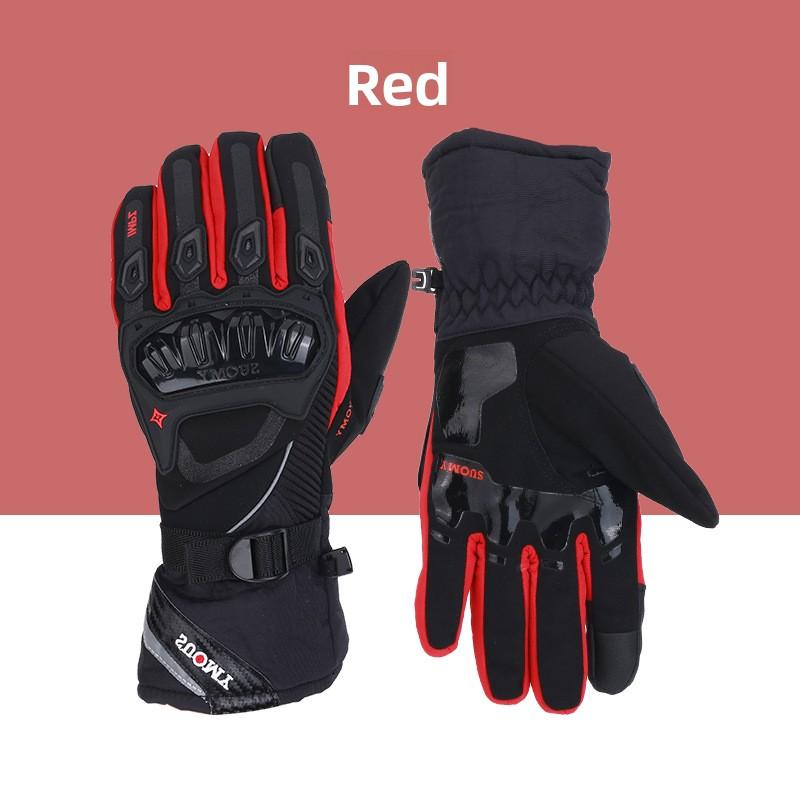 Motorcycle Waterproof Warm Winter Riding Gloves Locomotive Rider Anti-drop Off-road Thickened Long Gloves Men