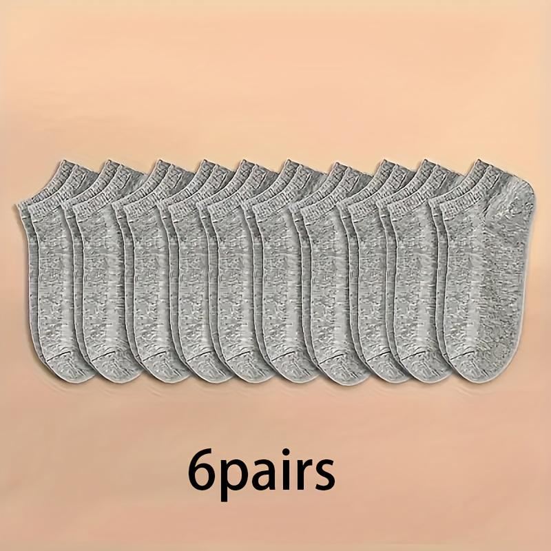 5/16/12 Pairs Of Unisex Solid Color Low-cut Socks, Comfy Breathable Soft Sweat Absorbent Socks For Daily And Outdoor Wearing