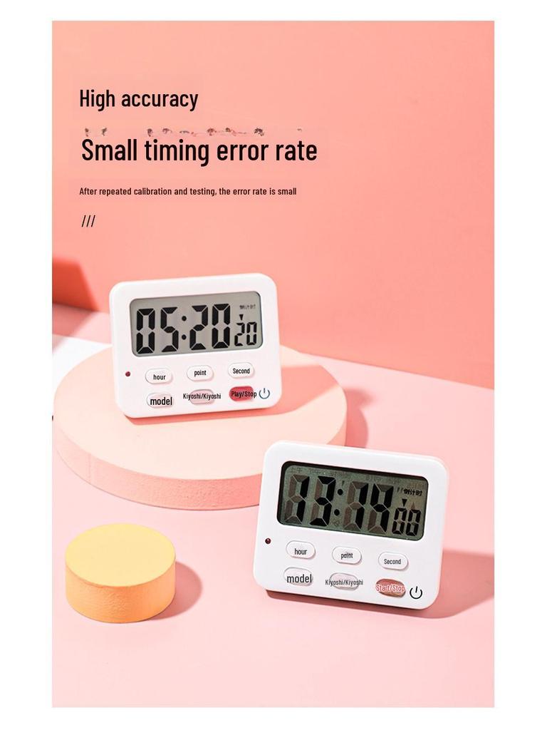 Japanese Magnetic Kitchen Timer: Children's Countdown Stopwatch and Baking Alarm Clock