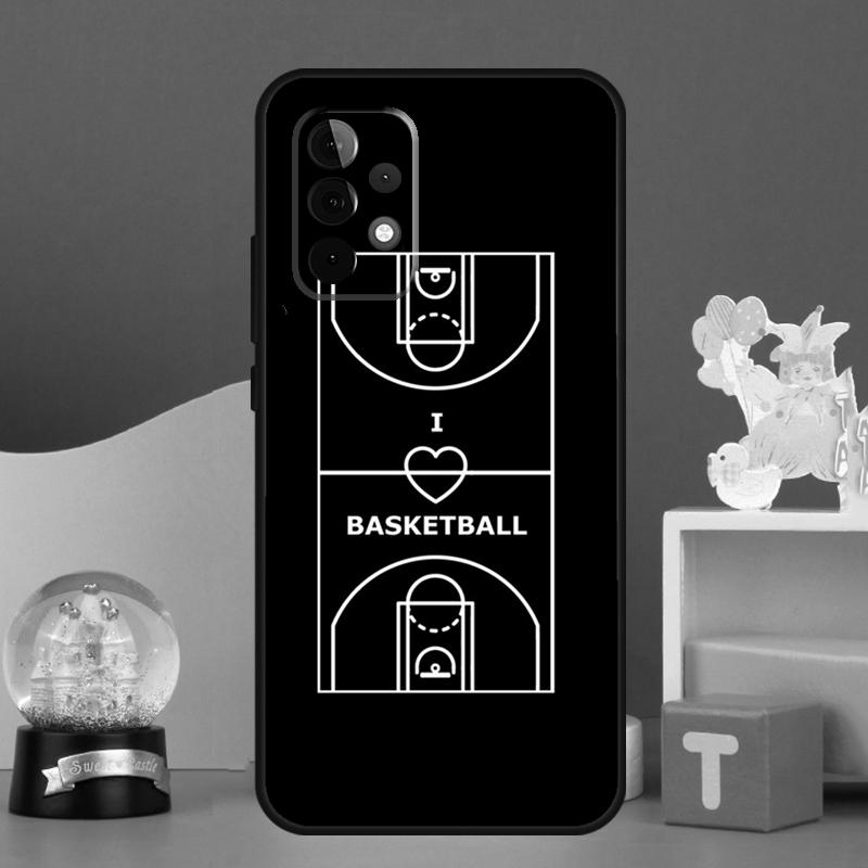 Basketball Court Case For Samsung Galaxy A17 A06 A16 A26 A36 A56 A55 A35 A15 A32 A52 A13 A33 A53 A14 A34 A54