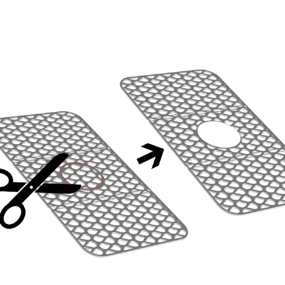Siawadeky Silicone Sink Cuttable Draining Drying Plate Protects Kitchen and Dining Tables Mat, Mat, Non-Slip Mat, Holder, Scratch-Resistant,