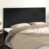 Vidaxl Bed Headboards, 4 Pcs, Black, 80X5X78/88 Cm, Velvet
