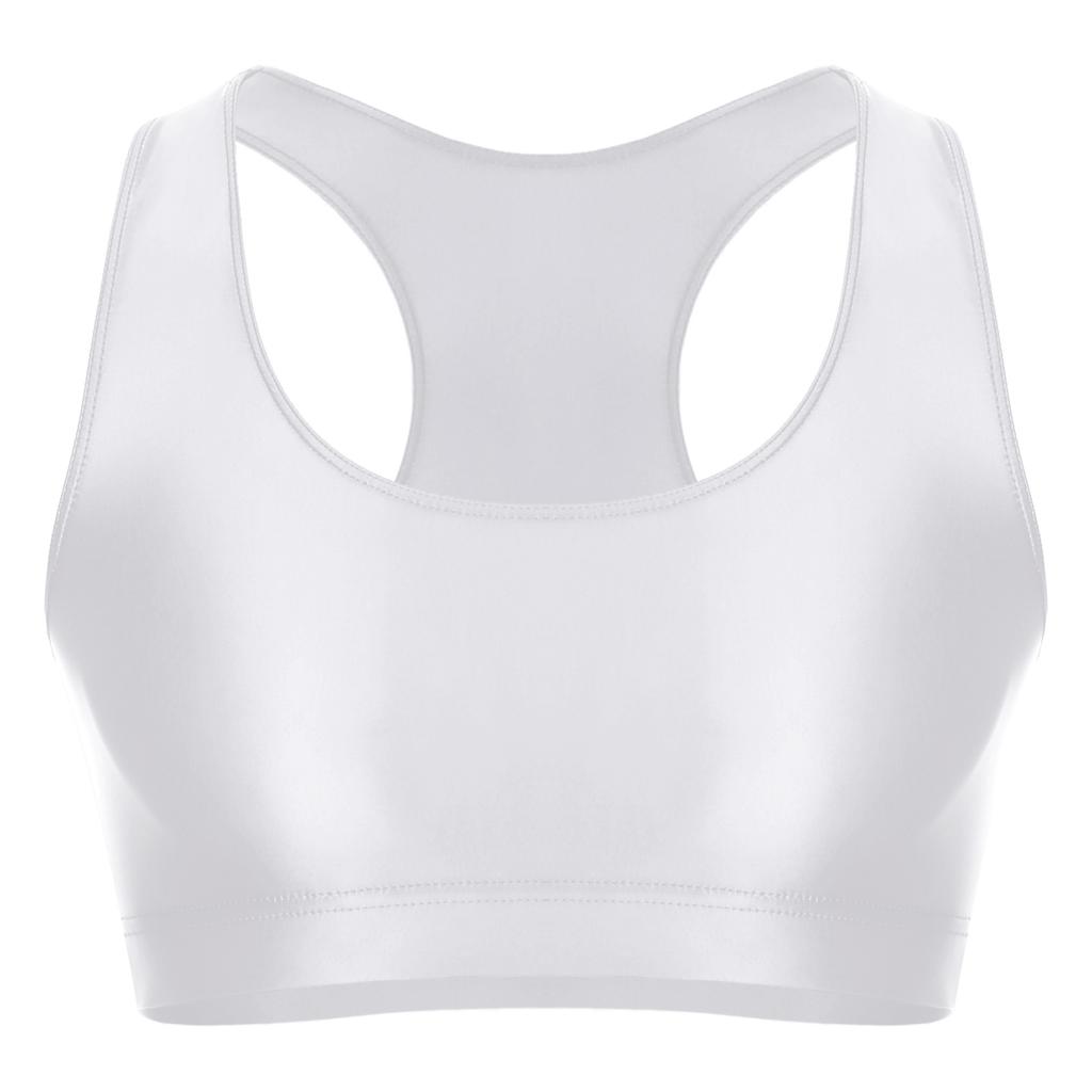 Canottiere da uomo lucide con scollo a U a tinta unita senza maniche crop top gilet per sport fitness yoga