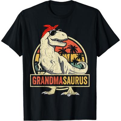 Grandmasaurus T Rex Dinosaur Grandma Saurus Family Matching T-Shirt