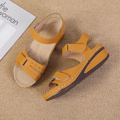Fashion Women's Sandals New Summer Handmade Ladies Shoes Leather Breathable Sandals Woman Flats Retro Style Cusomized Support Sandals